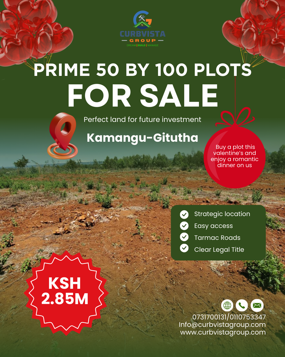 Valentine's special:Kamangu-Gitutha plots for sale